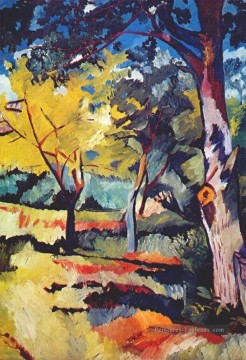 Bosquet œuvres - paysage aux arbres de ladyzhino